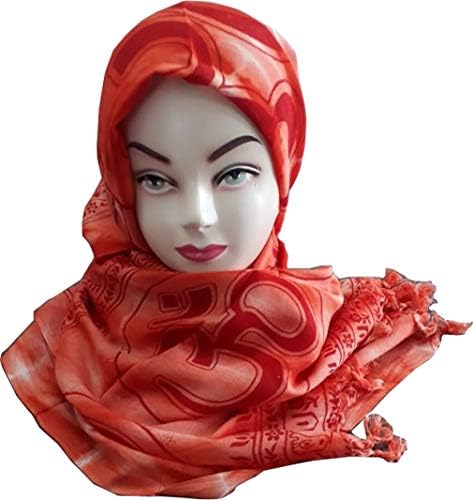 KVR OM AUM Krishna Buddha Ganesha Shiva yoga spiritual auspicious Pooja Hindu Religious Indian prayer scarf