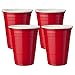 Mr. Ice Bucket Double Walled Insulated Party Cups, 16-Ounce, Small, Red