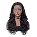 ISEE Hair 180% Density 10A Brazilian Body Wave Lace Front Wigs Human Hair Glueless Lace Front Human Hair Wigs For Women Black Pre Plucked Unprocessed Virgin Brazilian Hair Wig (24'')