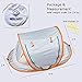 Wayfinder TravelTot, Baby Travel Tent Portable Baby Travel Bed Indoor & Outdoor Travel Crib Baby Beach Tent UPF 50+ UV Protection w/Mosquito Net and 2 Pegs (Gray/Orange)
