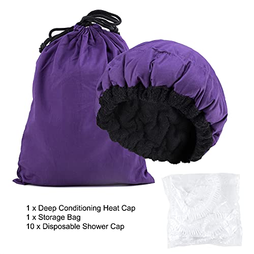 Deep Conditioning Heat Cap Microwavable Heat Cap for Steaming Hair Styling and Treatment Steam