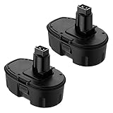 FirstPower 3.5Ah Dewalt 18V XRP NI-MH Replacement Battery for DC9096 DC9099 DW9096 DW9095 DE9503 Dewalt 18volt Cordless Power Tools - 2Packs (2 Pack) (2pack)
