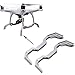 Gigibon DJI Phantom 4 Quadcopter Accessories: Landing Gear Protector Kit,Extend Phantom 4 Landing Skid Height, Absorb Shock Landing Support Stand Holder,1 Pair, White