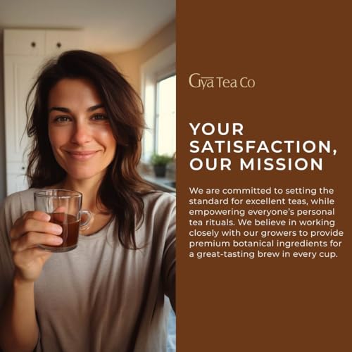 GYA TEA CO PEPPERMINT HERBAL TEA POD(16 CT) – DECAF REFRESHED MINT TEA FOR AWAKENING & UPLIFTING