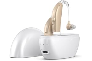 RAGKAY Hearing Aids Rechargeable (Pair), Hearing Amplifier for Seniors & Adults, OTC Behind-The-Ear BTE Hearing Aid, Digital PSAP Personal Sound Amplification, Volume Control & Noise Cancellation