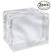 Dot&Dot 2 TSA Approved Toiletry Bags - 311 Clear Quart Size Bag for Airline Travel
