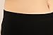 Liang Rou Women's Ultra Thin Stretch Short Leggings Lace Trim Black L