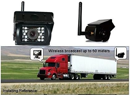 Wireless Waterproof Night Vision CCD Reversing Rear View Camera for Bus Passenger Truck Lorry Heavy Duty Caravan Car Vehicle 7" LCD Monitor Screen 12-24V - Image 5
