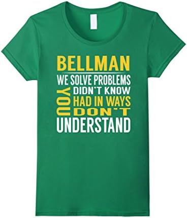 Womens Bellman Solve Problems TShirt Small Kelly Green