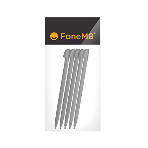 Fonem8 5 Pack Of Black Stylus Pens For Nintendo Wii U