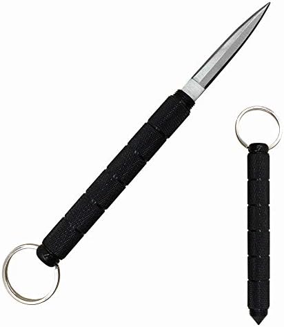 YESSQ Pocket Folding Knife - EDC and Tactical Pocket Knife Stainless Steel Blade with Glass Broker (Black)