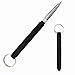 YESSQ Pocket Folding Knife - EDC and Tactical Pocket Knife Stainless Steel Blade with Glass Broker (Black)
