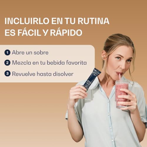 The Blue Formula Marine Collagen Peptides - Colágeno Marino Hidrolizado en Péptidos, Polvo Sin Sabor en Sobres Individuales, 10 g por Porción, Suplemento Alimenticio Diario - 20 Sobres, 200 g