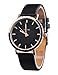 Women Rainbow Watches COOKI Clearance Female Watches on Sale Lady Watches Cheap Watches Leather Watch-H15 (Black2)
