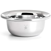 M&Uuml;HLE Shaving Soap Dish - Chrome Plated Stainless Steel Bowl, Luxury Shave Accessory for Men