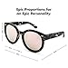 Mio Eyewear [Round - Polarized/Pink Mirrored] Sunglasses for Women (100% UV Protection) - Marble