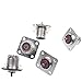 eoocvt 5pcs UHF Female Jack Solder SO-239 4-Hole Chassis Mount Coax RF Connector