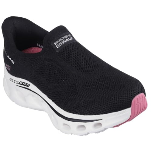 Skechers Women's Go Walk Glide Step 2.0 Annette Hands Free Slip-Ins Sneaker, Bl…