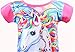 Girls Nightgown Unicorn Princess Pajamas Rainbow Cute Printed Sleepwear Nightie Dresses Unicorn Gift for Girls,Grsy-Pink horn-S140