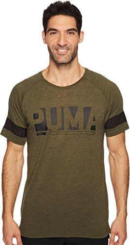 Puma  men s raglan energy tee olive night heather t-shi…