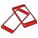 Yibuy 90 x 45mm Red Curved Humbucker Pickup Frame Mounting Rings for Electric Guitar Set of 2