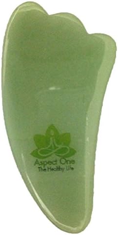 Aspect One Jade Gua Sha Scraping Massage Tool- Spa Accessories Treatment for Body & Face
