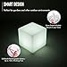 INNOKA 15.8-Inch Extra Large LED Cube Light, IP65 Waterproof Cordless & Rechargeable Decorative Dimmable Mood Lamp Remote Control [16 RGB Color Changing] [4 Lighting Effects] for Pool, Outdoor, Party