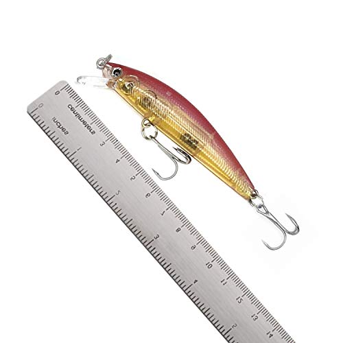 WANBY Bewährte Explosive Farbe Spezielle Elritze Swimbait vibrierende Jigging Süßwasser Salzwasser Angelköder mit Haken… – Bild 6