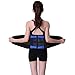 Kang Shengyuan Adjustable Low Back Lumbar Support Men Women Waist Trimmer Trainer Belt Bodyshaper Brace Tummy Fat Burner Fitness Weight Loss Size XL Black/Blue