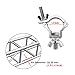 10 Pack Heavy Duty 165lb Aluminum Alloy Stage Lighting Clamp 1.26-1.38 Inches for Projector Par Light Spotlight Fits 32mm to 35mm OD Tubing/Pipe, Small Size Clamp-TUV Certificated