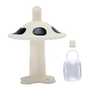 Baby Teether, Pacifier, Food Grade Liquid Silicone Baby Teething Toy, Soft Infant Teether Chew Toy, BPA Free, Multi-Texture Design Cute Milk Cow Teether, Soft and Durable (Milk Cow)