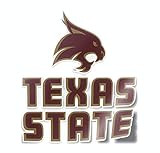 Nudge Printing Collegiate Car Decal Sticker (Texas State University Bobcats)