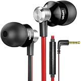 Betron DC950HI Headphones Earphones, Noise Isolating, Tangle Free Cable, Bass Driven Sound for iPhone, iPod, iPad and Samsung (Black with Remote and Microphone)