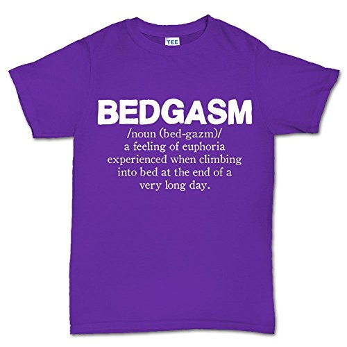 Bedgasm Orgasm Funny Sex T Shirt S Purple
