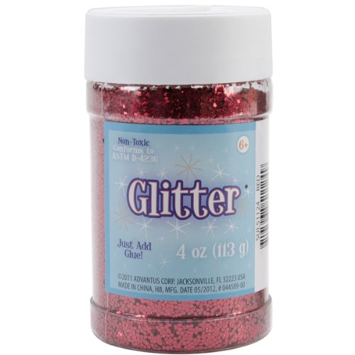 ADVANTUS CORPORATION Glitter Shaker 4 Ounces-Red