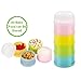 Kidsmile Babies Non-spill milk Dispenser, Twist Locks, Stackable Dispensers, Snack Storage Containers. (4 tier Packaged Intelligent Storage System , 4 Different Color Packs)