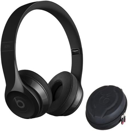 Beats Solo 3 wireless headphone and Premium Protective Case (GLOSS BLACK)