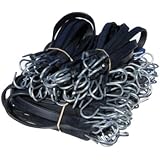 Harriscos LLC Natural Rubber Tarp Straps Snubber Bungee Cords w/Hooks (50 Mix Pack)
