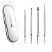 Mikobox Premium 4 Piece Double Ended Stainless Steel Manicure Cuticle Pusher Remover Kit MB-03