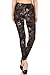 Leggings Depot Women's Fall/Winter Ultra Soft Popular Best Christmas Printed Holiday Fashion Leggings Bat (Cedar Snowflakes, One Size (Size 0-12))