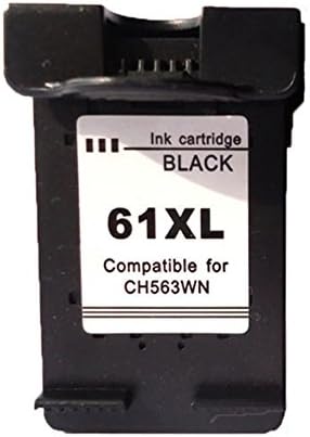 Remanufactured Ink Cartridge Replacement for HP 61XL 61 XL (1pc Black) - Ink Level Display Indicator CH561WN CH563WN High Capacity