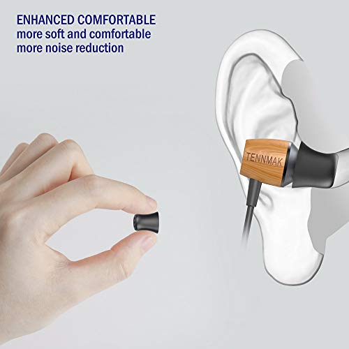TENNMAK 12pcs Ultra Strong Earphone Memory Foam Eartips Tips Earpads Earbud Tips Mushroom Foam Tips Suit for 4.5-7mm Nozzle in-Ear Earphones with Storage Box (4.9mm-Small/Middle/Large) - Thumbnail 5