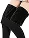 Diravo Womens Fleece Lined Leggings Thick Basic Black Soft Elestic Leggings 2 Pack