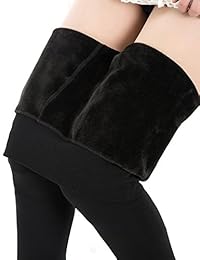 Leggings con forro de vellón para dama Diravo, mallas gruesas y cálidas, mallas elásticas, mallas térmicas de invierno