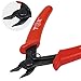 TGK Wire Cutters Micro Shear Flush Cutter 45 Degree Carbon Steel Flush Cut 3d Printer Pliers 5inch, Red