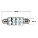 Partsam 10PCS Green 12-3528-SMD 569 578 42mm Festoon LED Lights Interior Dome Map Lamp Bulbs