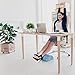 Foot Rest Cushion Under Desk - Pack of Two - Doubles As Back and Knee Support - Half-Moon Ergonomic Memory Foam Footrest Bolster Pillows
