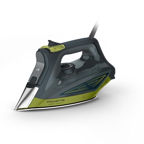 Rowenta Energy Force 70, Ferro a Vapore Potente, Getto di Vapore 200 g/min, Risparmio Energetico Fino al 50%, Stiratura Verticale, con Ampio Serbatoio e Punta di Precisione, DW7731