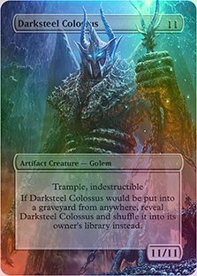 Darksteel Colossus - Casual Play Only - Customs Altered Art Foil