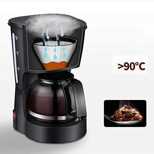 DSY Filterkaffeemaschine, Tropfkaffeemaschinen Mit 0,6L Glaskanne Abnehmbarer Filterkaffeemaschine Anti-Trop-Design Warm… – Bild 7